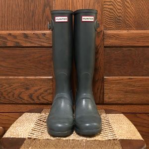 Hunter Gray Original Tall Boot Gloss W 6
